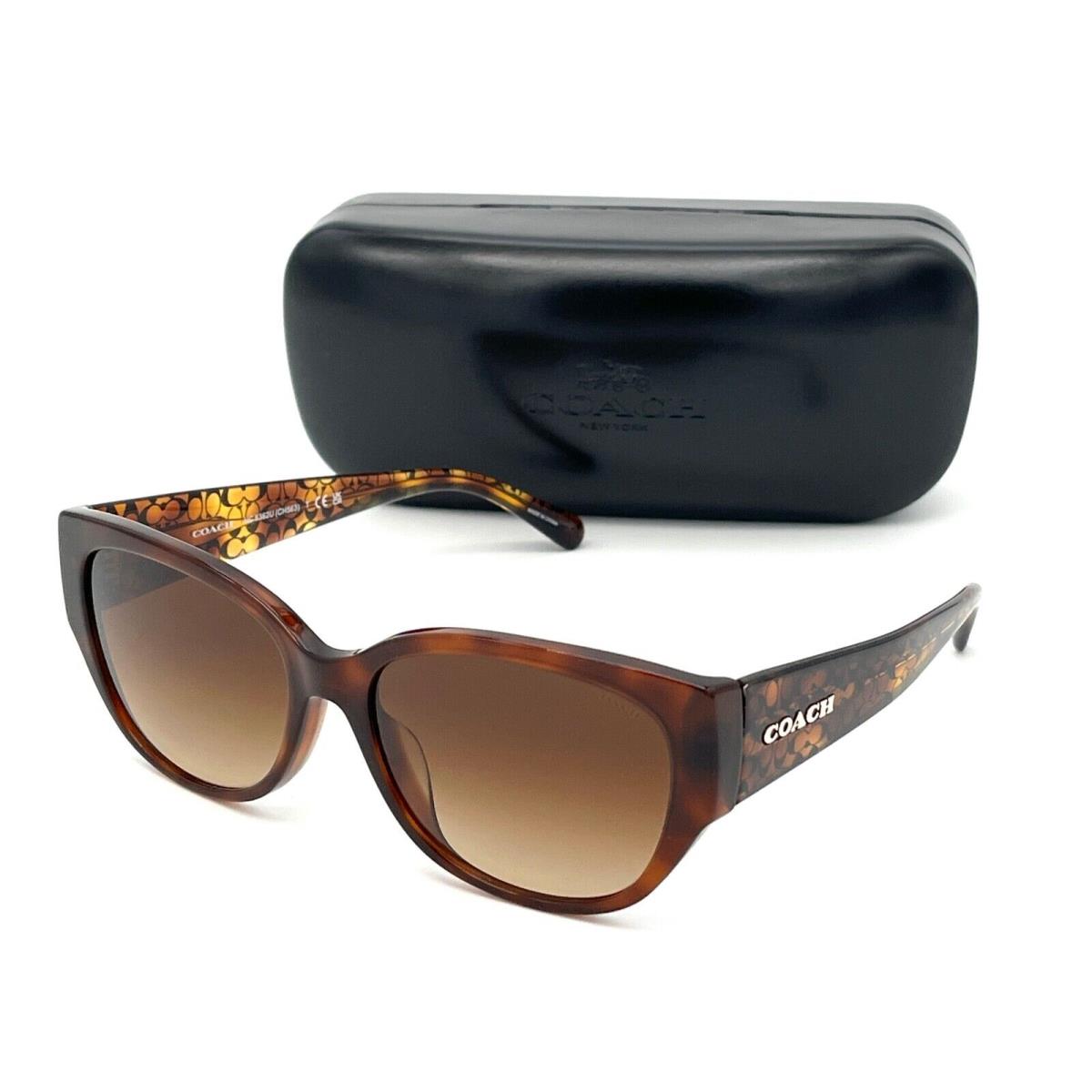 Coach HC8362 574174 Caramel Tortoise / Brown Gradient 57mm Sunglasses