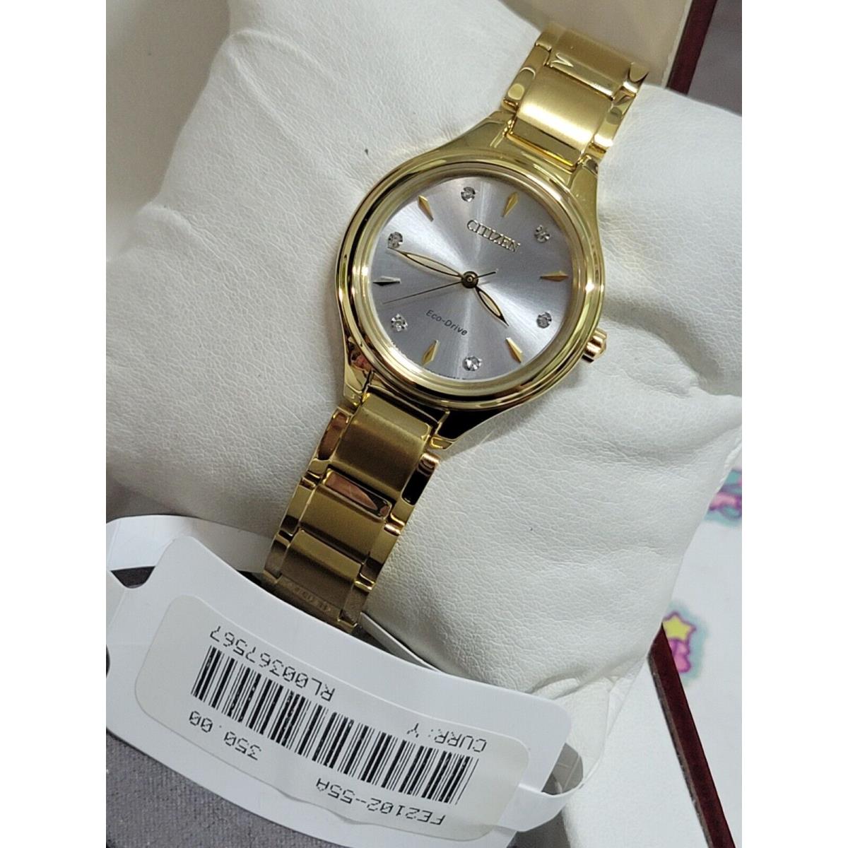 Citizen Eco-drive Women`s Corso Diamond Accent Gold 29MM FE2102-55A