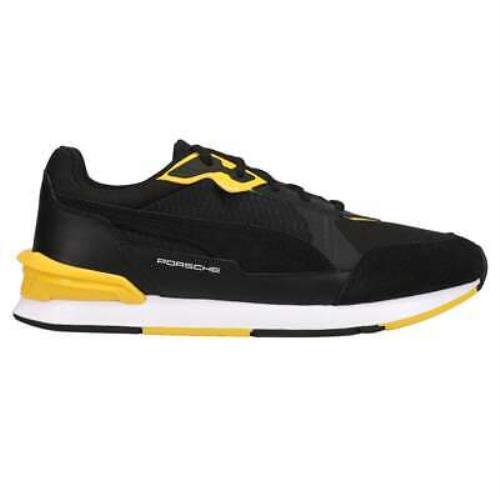 Puma Pl Low Racer Lace Up Mens Black Sneakers Casual Shoes 307021-01