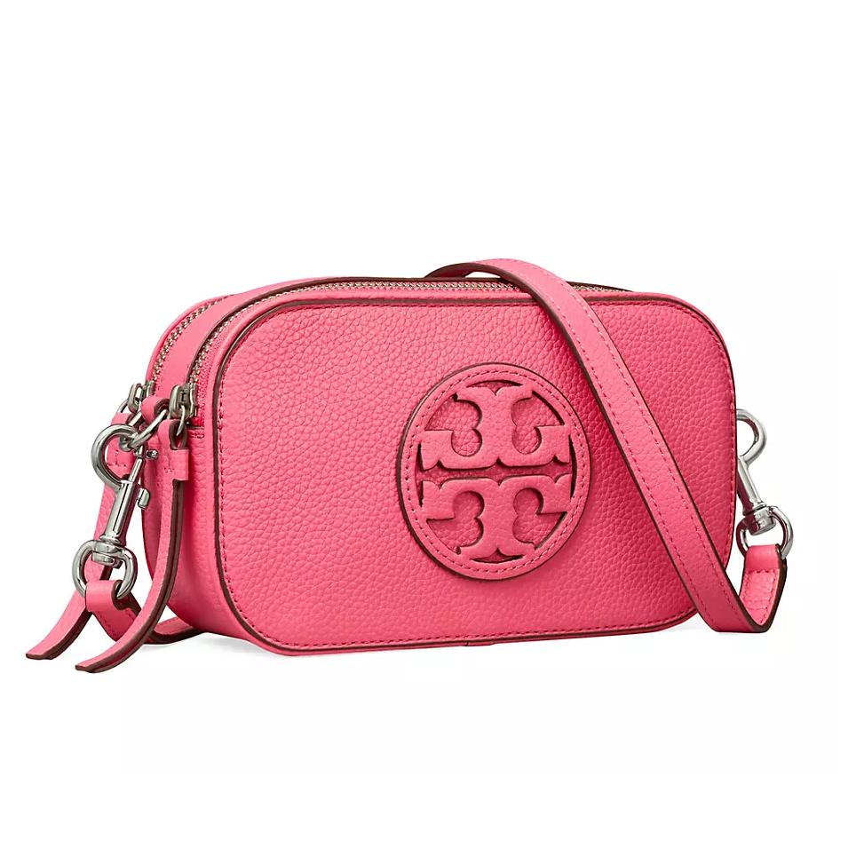 Tory Burch Women`s Mini Miller Leather Crossbody Bag In Watermelon