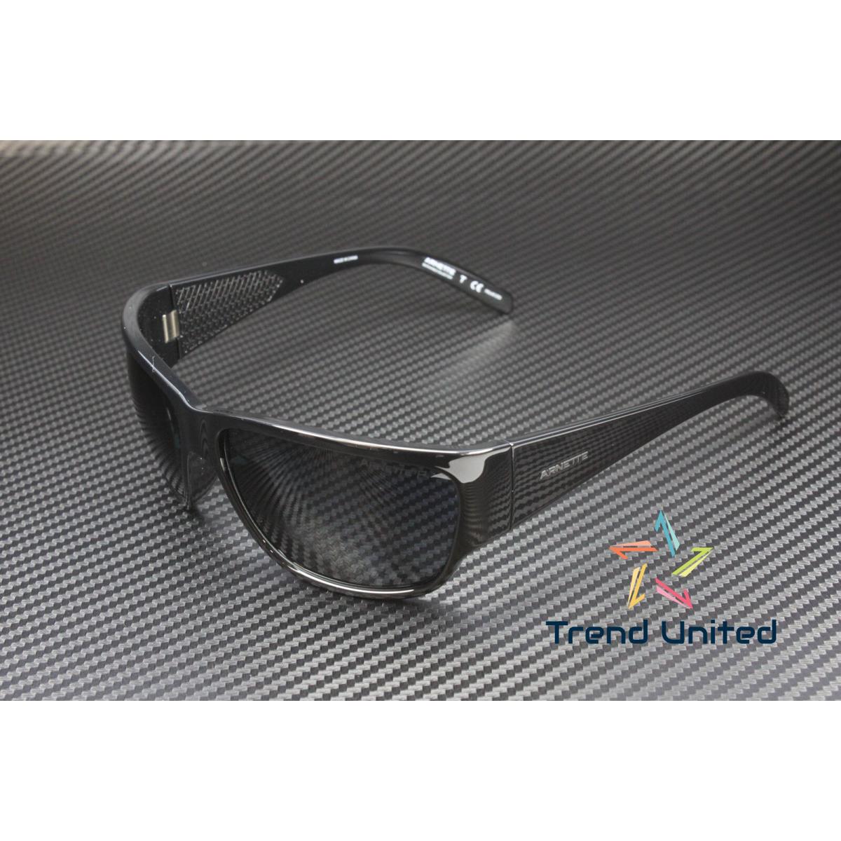 Arnette AN4280 41 81 Rectangle Black Polarized Grey 63 mm Men`s Sunglasses