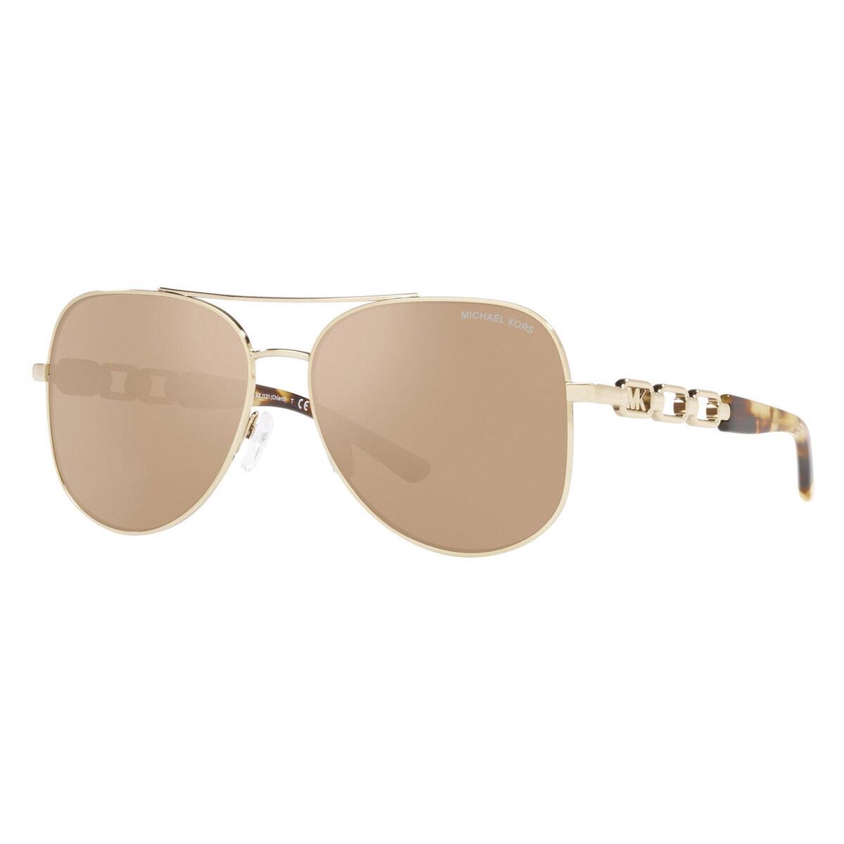 Michael Kors Women`s 58mm Light Gold Sunglasses MK1121-10147P-58