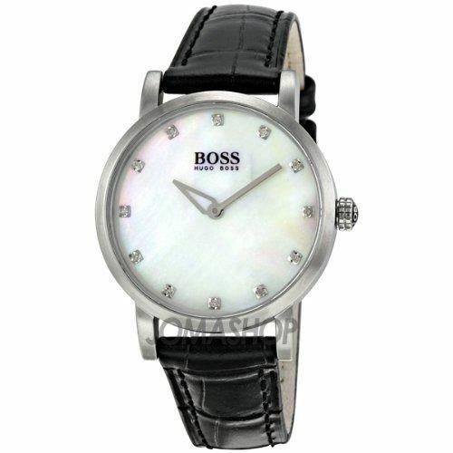 Hugo Boss 1502027 Pearl Round Face Leather Belt Watch