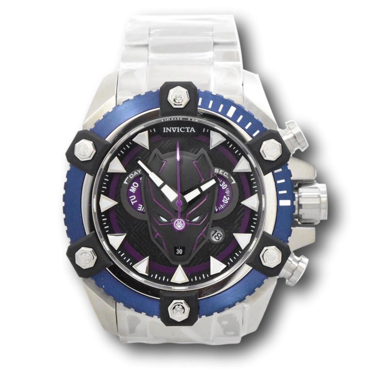 Invicta Marvel Black Panther Men`s 56mm Limited Swiss Chronograph Watch 38323