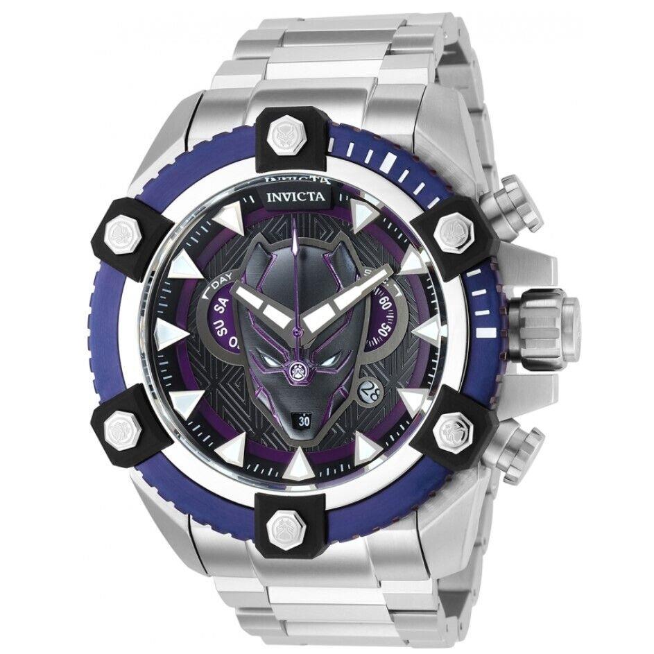 Invicta Marvel Black Panther Men`s 56mm Limited Swiss Chronograph Watch 38323