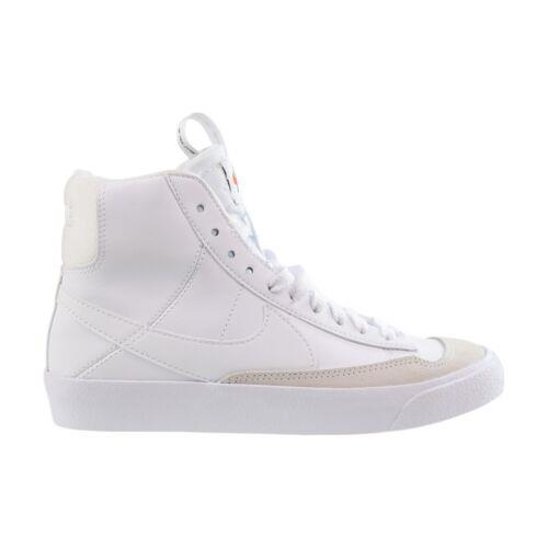 Nike Blazer Mid 77 SE GS Big Kid`s Shoes White-black DH8640-102 - White-Black