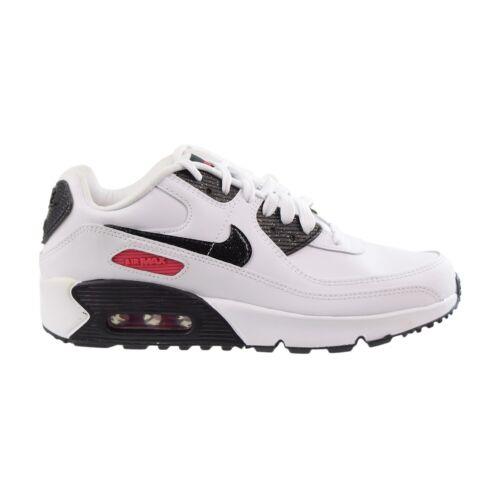 Nike Air Max 90 Ltr GS Big Kids` Shoes White-black-red DH2605-100
