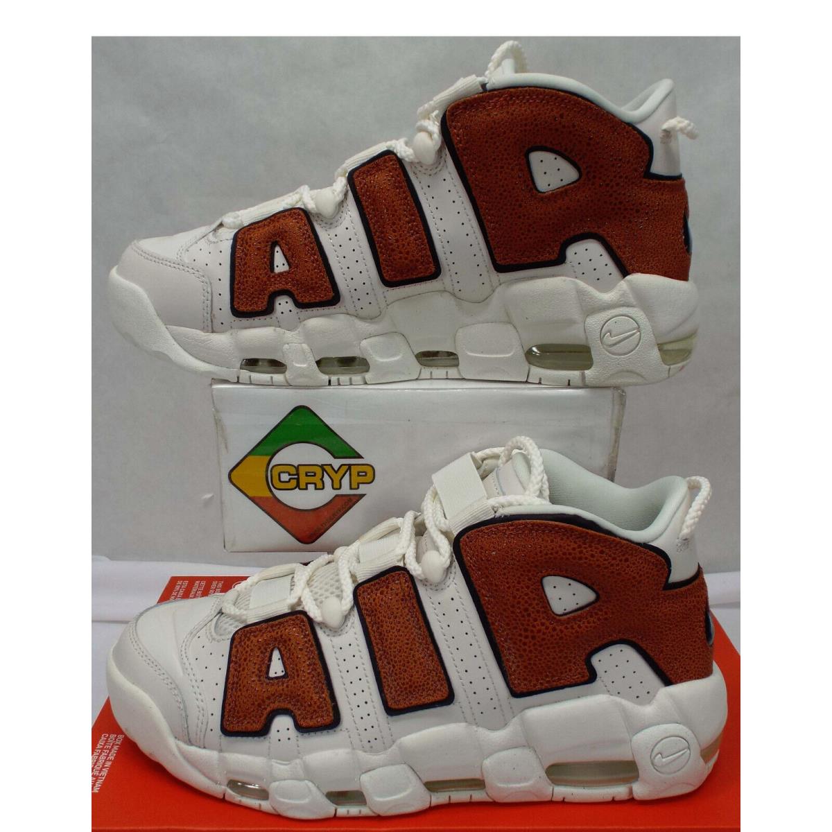 Womens 11 Mens 9 Nike Air More Uptempo Phantom Sail Dark Russet Shoes DZ5227-001 - Ivory