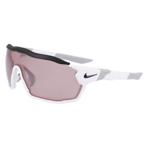 Nike Show X Rush E DZ7369 Sunglasses White Road Tint 58 - Frame: White / Road Tint, Lens: