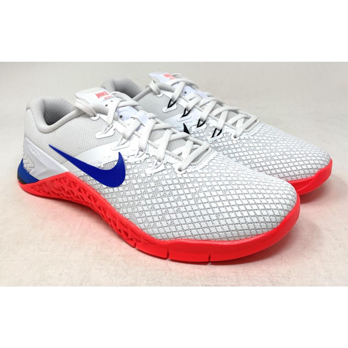 Nike Women`s Metcon 4 XD Training Shoes Size 8.5 US White/crimson/blue
