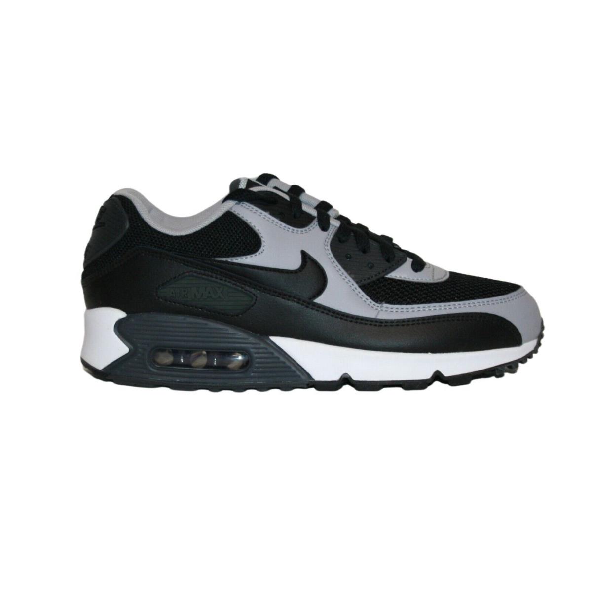 Nike Men`s Air Max 90 Essential Size 8 Black/black-wolf Grey - Black/Black-Wolf Grey