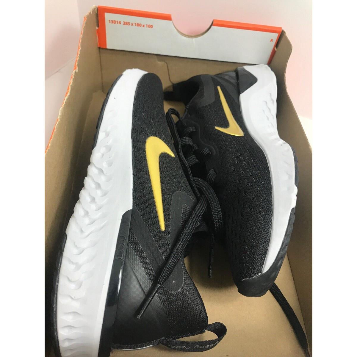 Nike Odyssey React Womens Running Shoe Black and Gold A09820 011 Size 5 SporTipTop