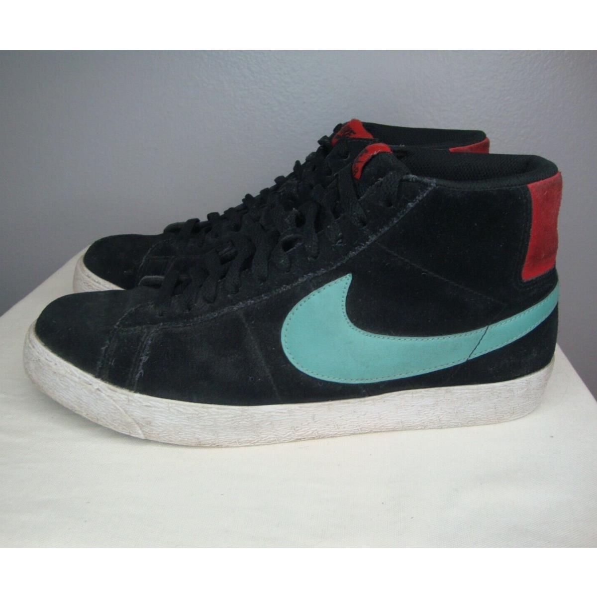 Nike SB Blazer Black Sea Crystal Skate Shoes Men`s 11.5 Varsity Red 310801-036