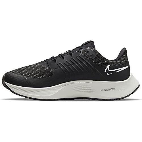 Nike Women`s Air Zoom Pegasus 38 Shield Running Shoes Black White Size 10 - Black