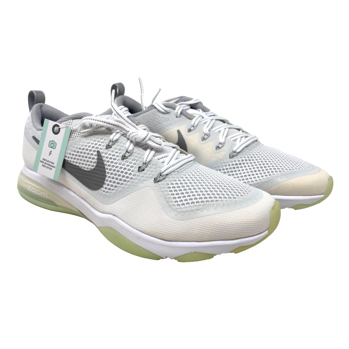 Nike Women`s Air Zoom Fitness Reflect 9.5 White/reflect Silver Training Shoes