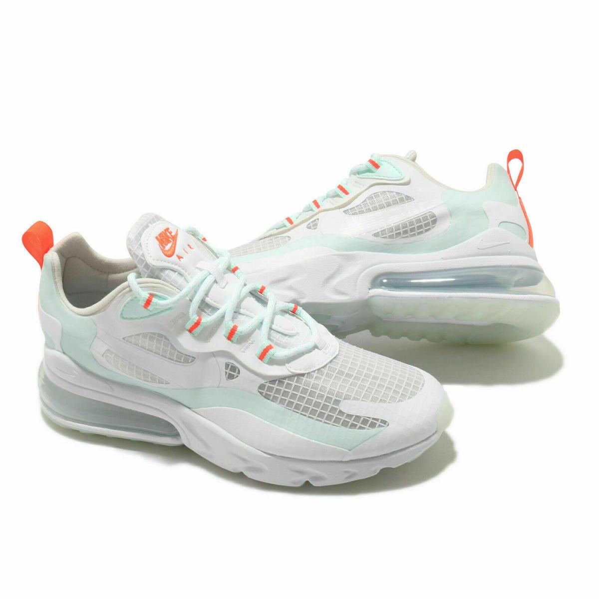 Nike CJ0620-100 Air Max 270 React SE Women`s Shoes Sneakers White Green 5.5