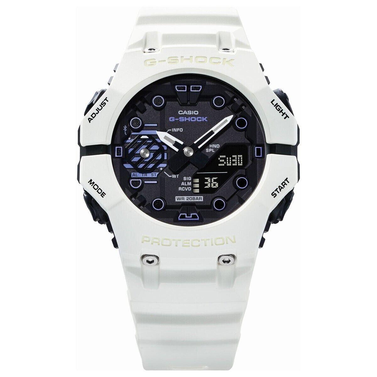 Casio G-shock Analog-digital White Dial Round Men`s Watch GAB001SF-7A