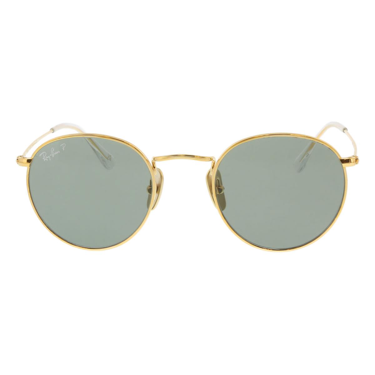 Ray-ban 0RB8247 Titanium Polarized Sunglasses - Gold, Frame: Gold, Lens: Green