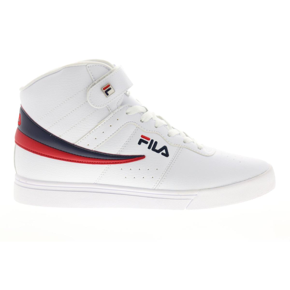 Fila Men`s Vulc 13 Mid Plus 2 Walking Shoe White Navy Red