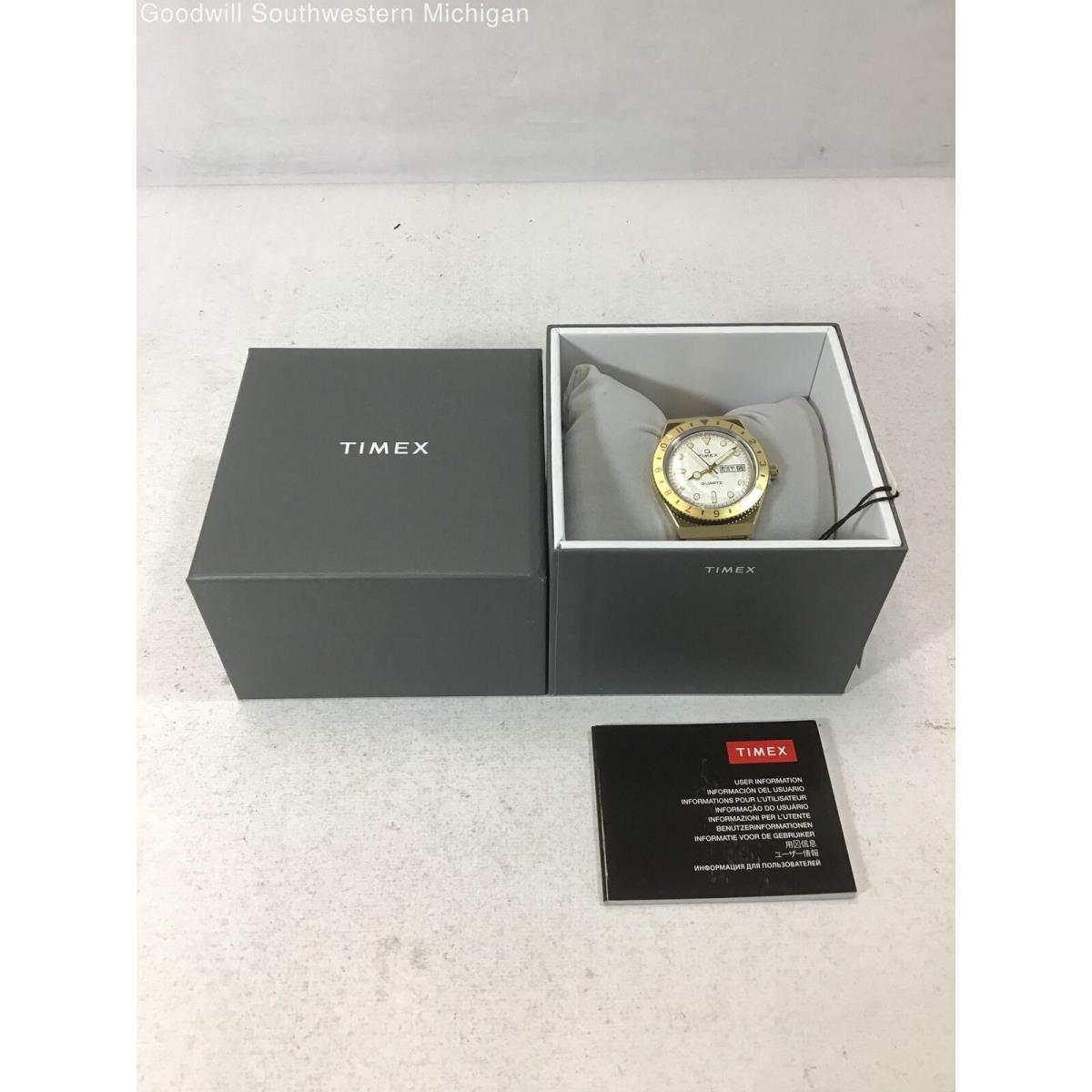 Q Timex Women`s Gold-tone Stainless Steel Quartz Watch TW2U95800VQ