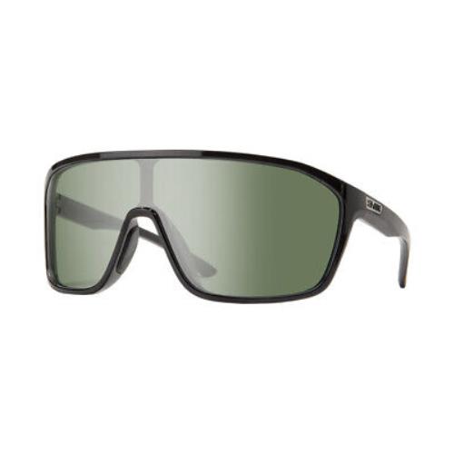 Smith Boomtown Polarized Sunglasses - Frame: MatteCement, Lens: GreenMirror