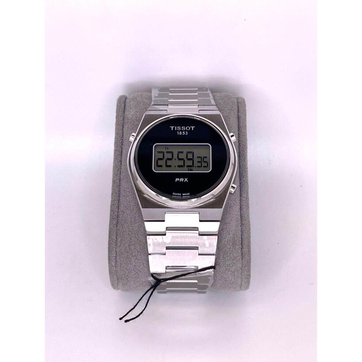 Tissot Prx Silver Band Black Digital T137.463.11.030.00