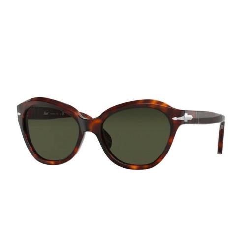 Persol 0PO0582S 24/31 Havana/ Silver Butterfly Women`s Sunglasses