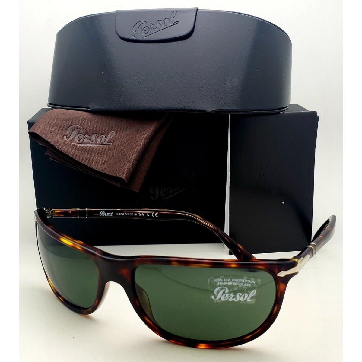 Persol Sunglasses 3222-S 24/31 62-17 135 Tortoise Frames W/grey Glass Lenses