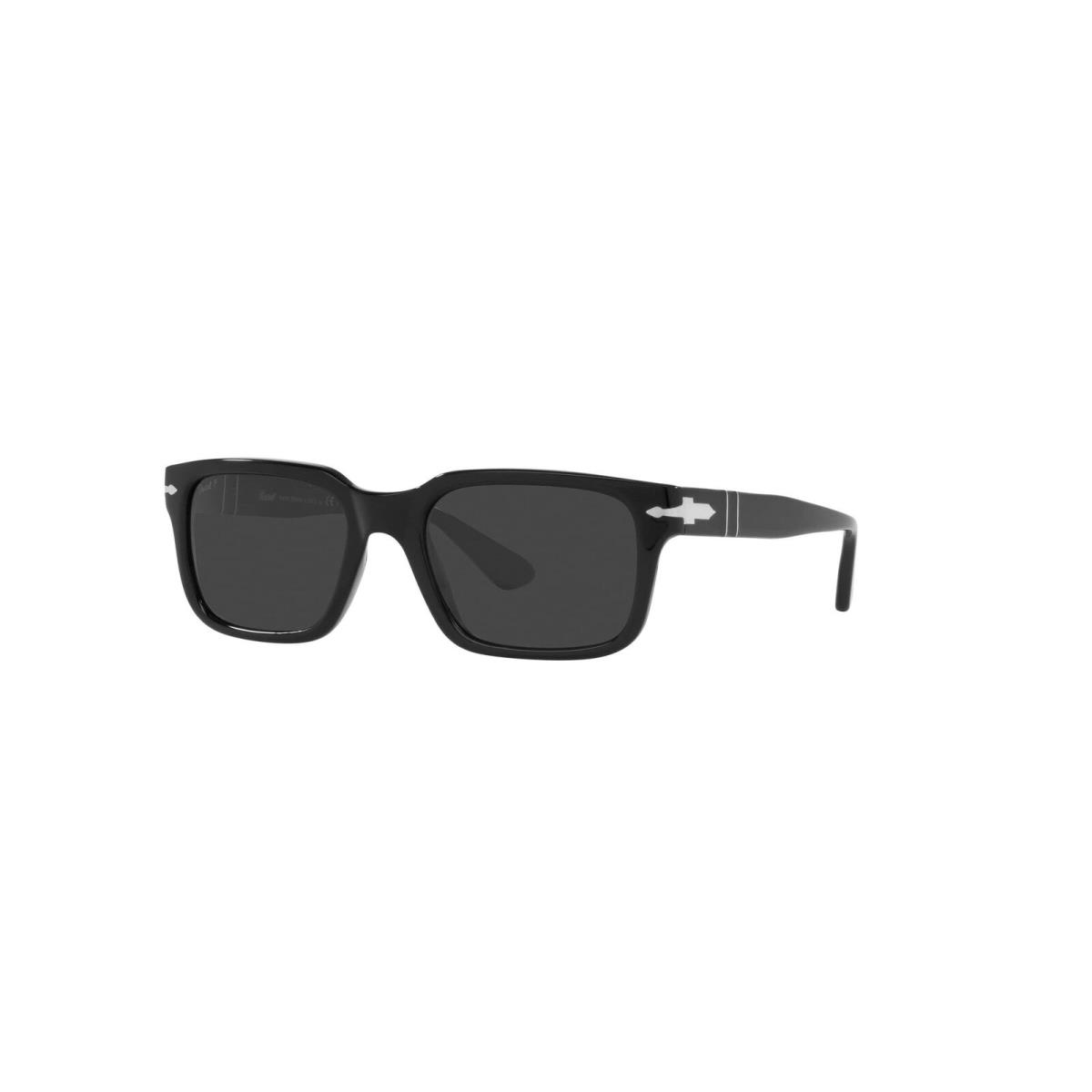 Persol PO3272S Polarized Rectangular Sunglasses Black 53mm