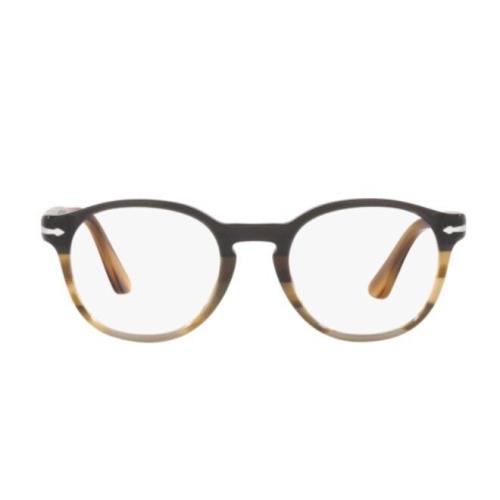 Persol 0PO3284V 1135 Black Cut Net Stripped Brown Women`s Eyeglasses