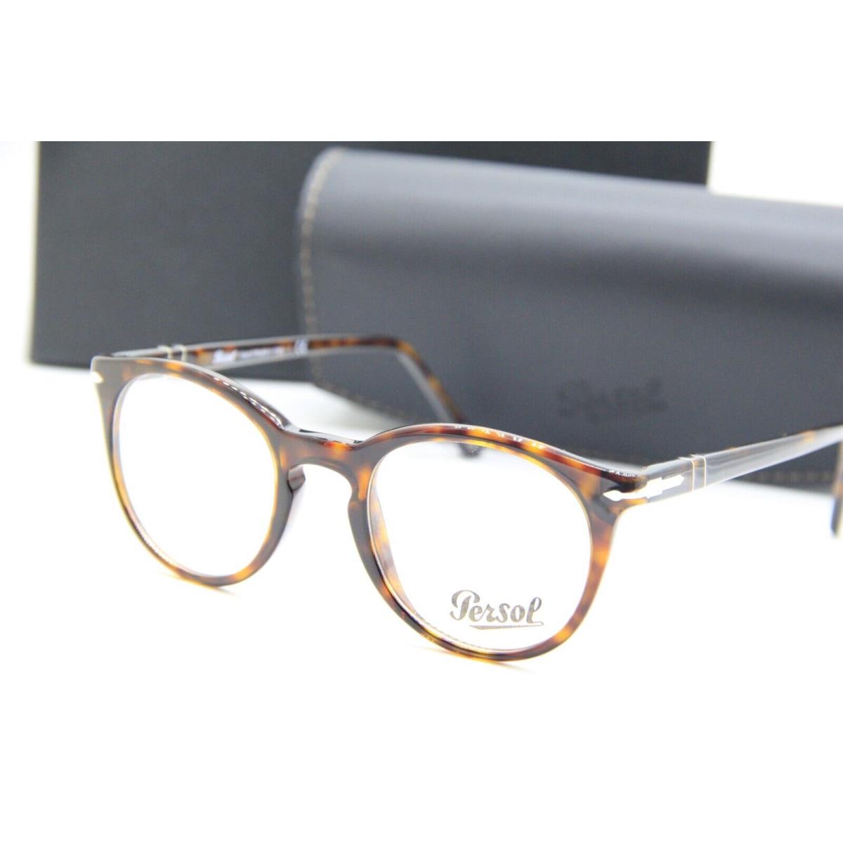 Persol P 3259-V 24 Havana Eyeglasses W/case 48-21