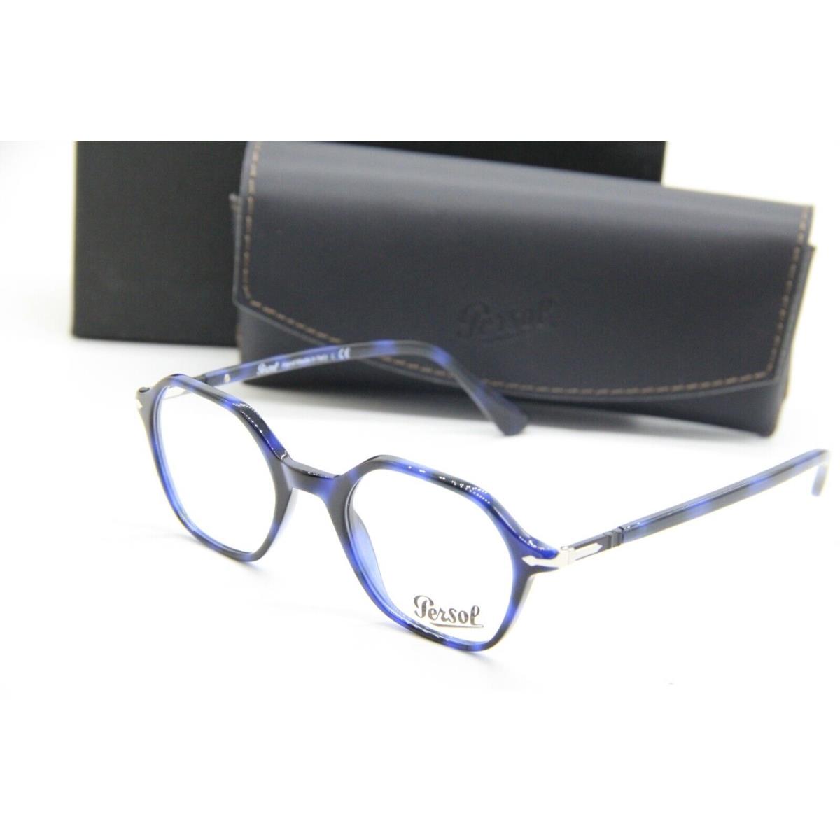 Persol P 3254-V 1099 Blue Black Eyeglasses W/case 49-21