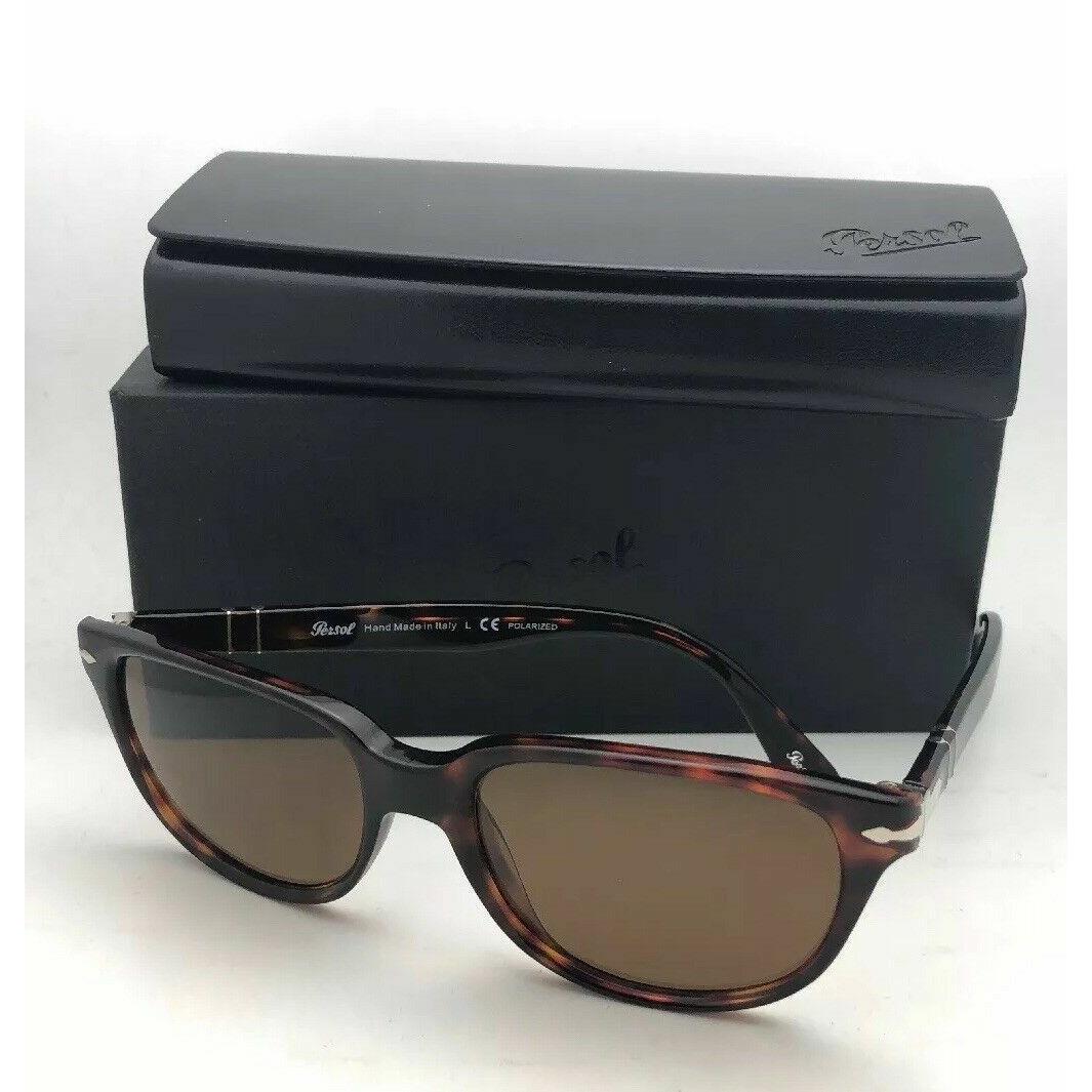 Polarized Persol Sunglasses 3104-S 9015/57 54-18 145 Tortoise Frame W/brown Lens