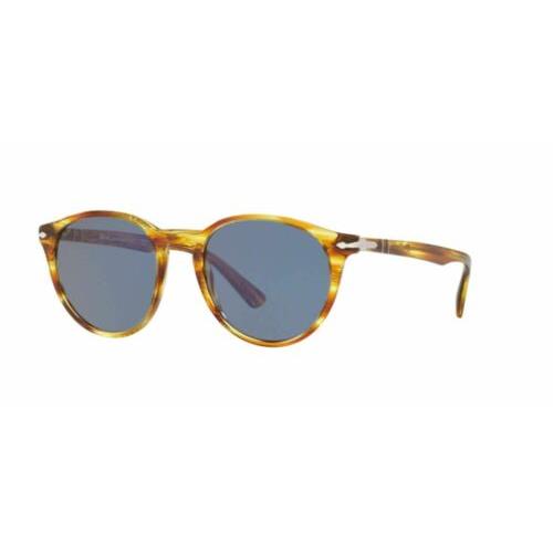 Persol 0PO 3152 S 904356 Striped Brown Yellow Sunglasses