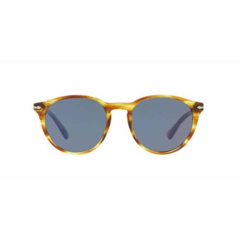 Persol sunglasses  - Striped Brown Yellow Frame, Blue Lens 0