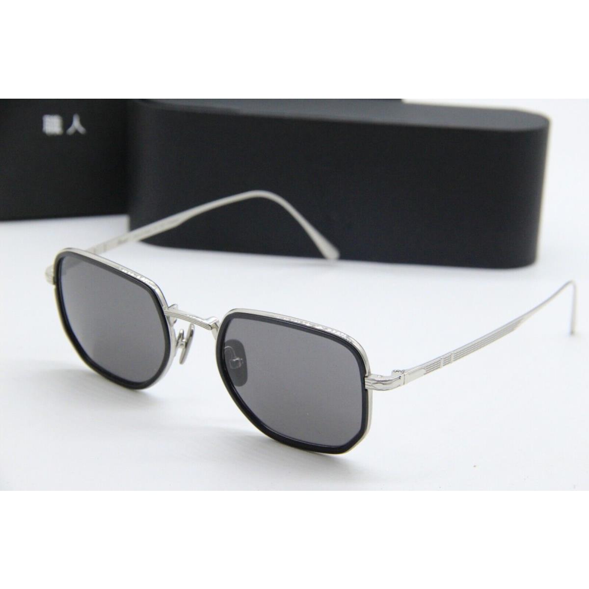 Persol 5006-ST 8006B1 Silver Black Sunglasses W/case 47-20