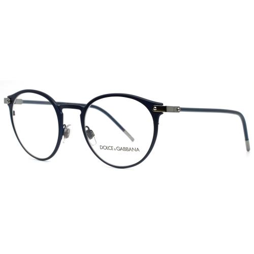 Hugo Boss Dolce Gabbana DG1318 1280 Matte Blue Mens Round Eyeglasses 50-21-145 B:47