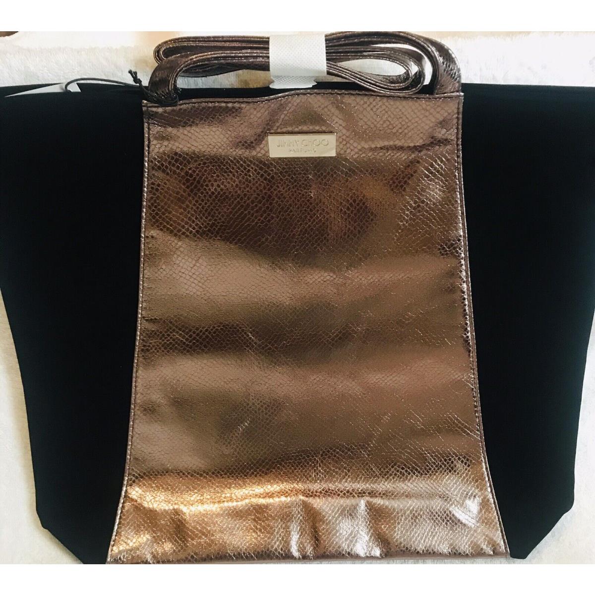 Jimmy Choo Parfums Black / Gold Tote Bag Shopper / Handbag / Travel Bag Look