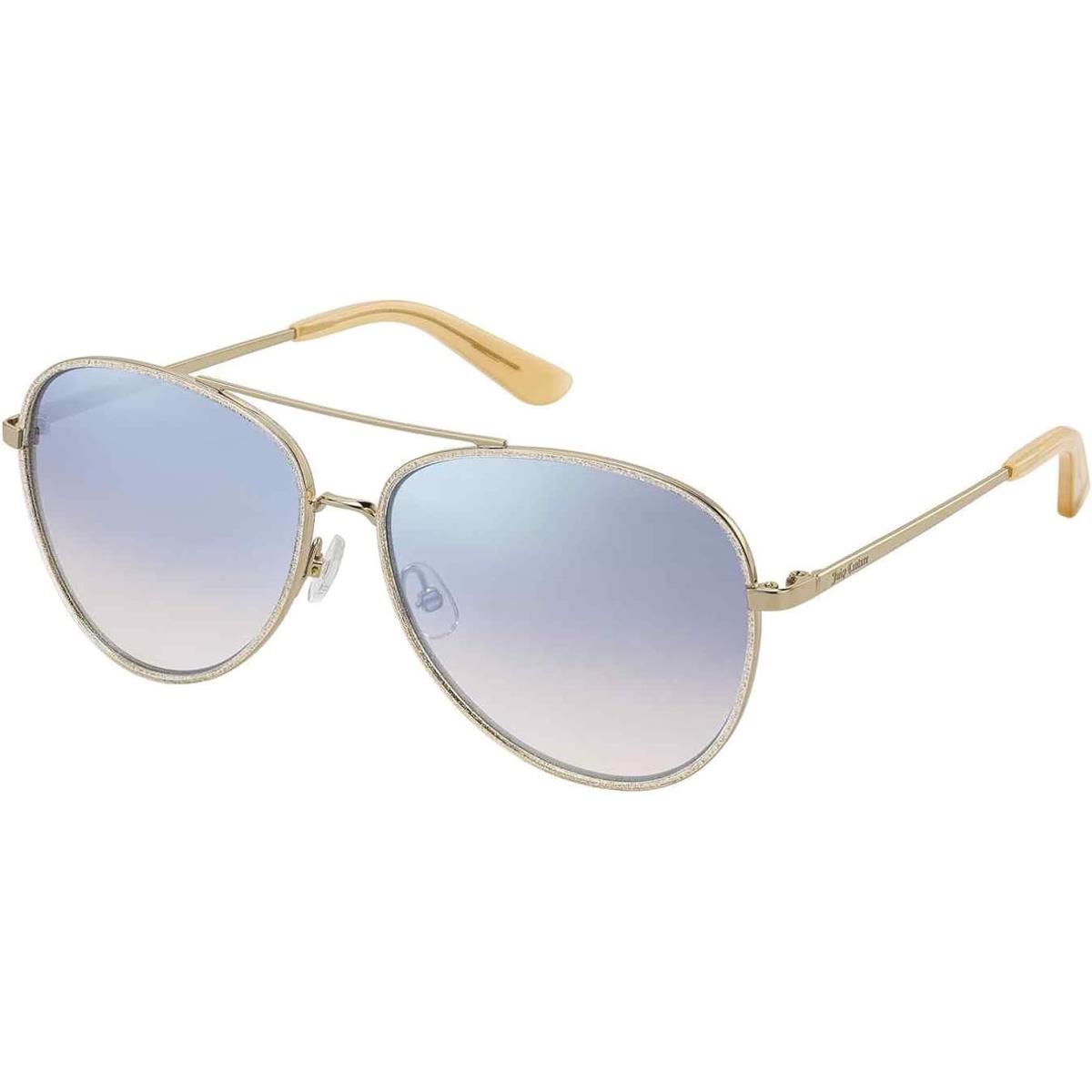 Juicy Couture Women`s Ju 599/S Pilot Sunglasses Gold White/Grey Silver