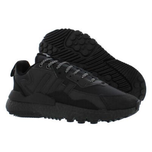 Adidas Nite Jogger Winterized Mens Shoes - Black , Black Main