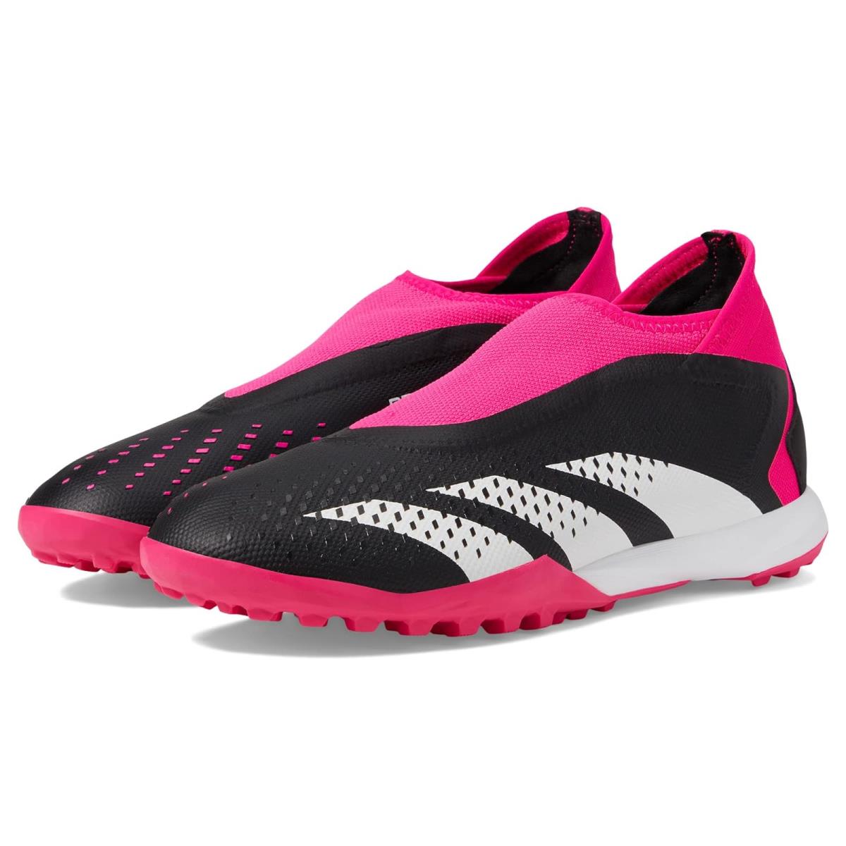 Unisex Sneakers Athletic Shoes Adidas Predator Accuracy.3 Turf Laceless Black/White/Team Shock Pink
