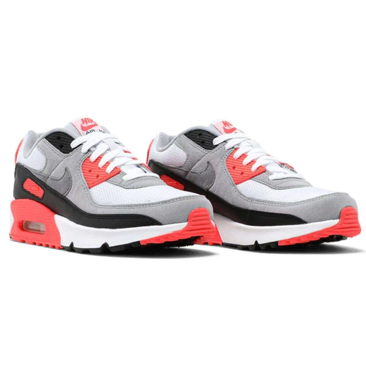 Nike Air Max 90 QS (gs) Air Max 90 QS GS Grade School Kid`s Sneaker - White/Black-Cool Grey