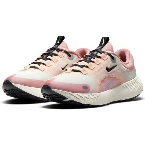 Nike React Escape Run CV3817-106 Women`s Sail Pink Glaze Running Shoes CG477