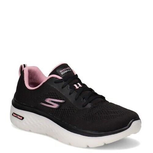 Women`s Skechers Gowalk Hyper Burst Walking Shoe 124578-BKPK Black Pink Mesh - BLACK PINK