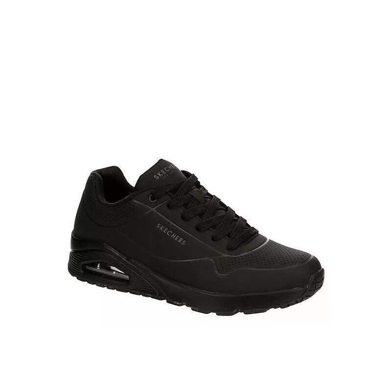 Skechers Air Uno Pop of Sunshine Low Top Men`s Casual Fashion Shoes Sneaker All Black