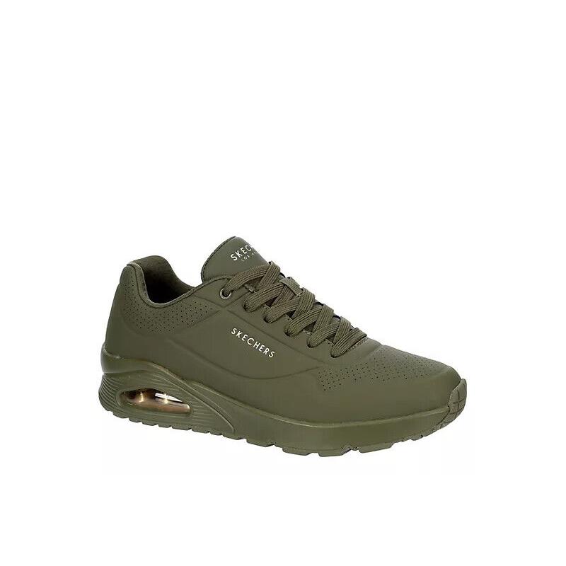 Skechers Air Uno Pop of Sunshine Low Top Men`s Casual Fashion Shoes Sneaker Green