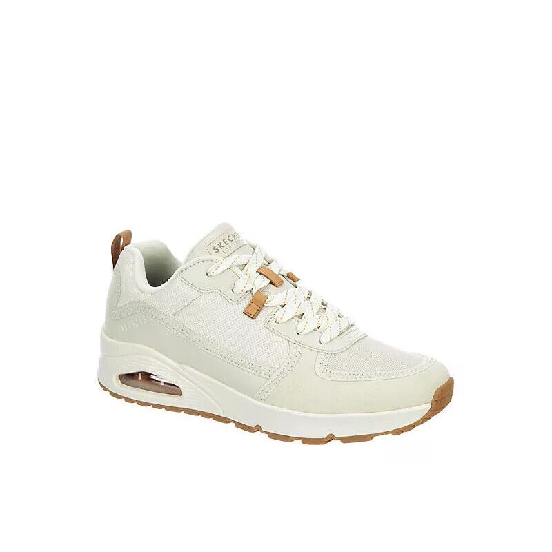 Skechers Air Uno Pop of Sunshine Low Top Men`s Casual Fashion Shoes Sneaker Off White