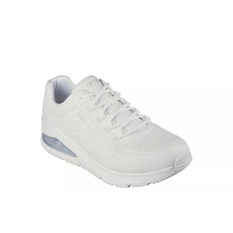 Skechers Air Uno Pop of Sunshine Low Top Men`s Casual Fashion Shoes Sneaker White