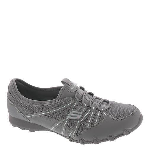 Womens Skechers Active Bikers Lite-relive Grey Mesh Shoes Medium/Regular