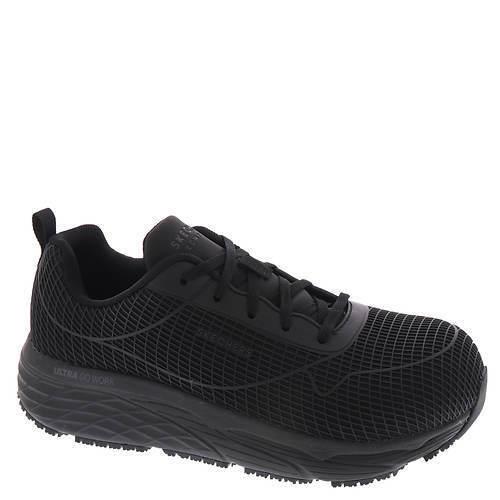 Womens Skechers Work Max Cushioning Elite Sr-kaiget Black Fabric Shoes